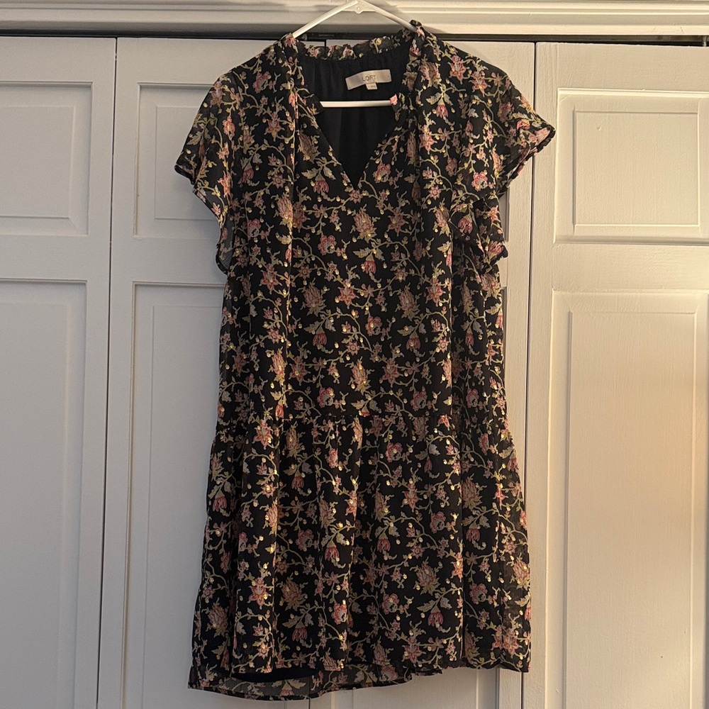 Floral Navy Dress